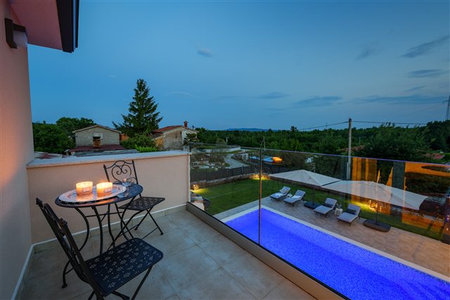 Balcony at dusk